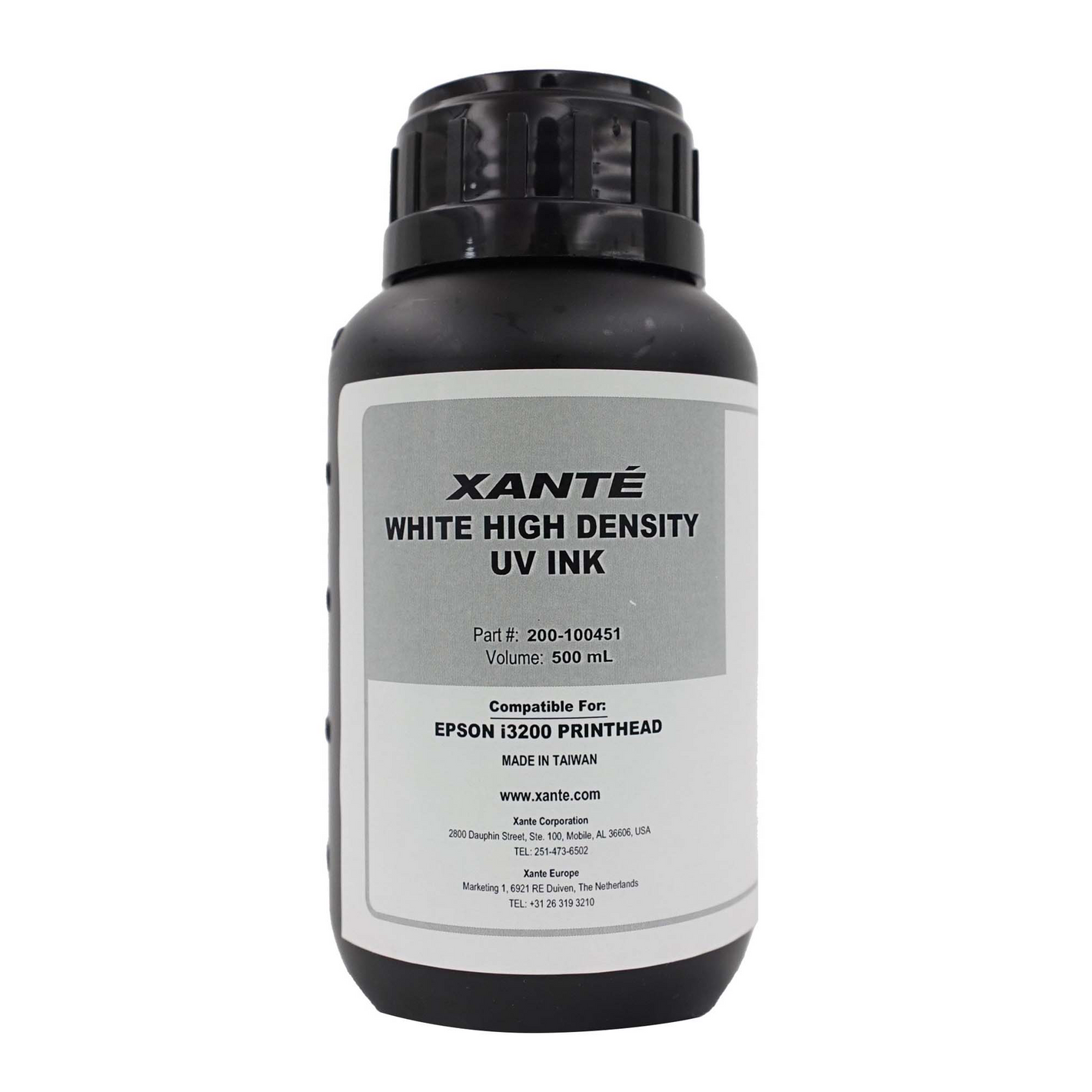 Tinta UV VIVID blanca de 500 ml para impresoras de la serie X